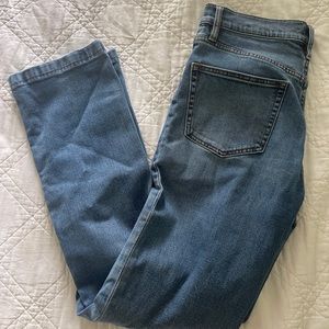 J. Crew Billie Demi Boot Crop Blue Jeans